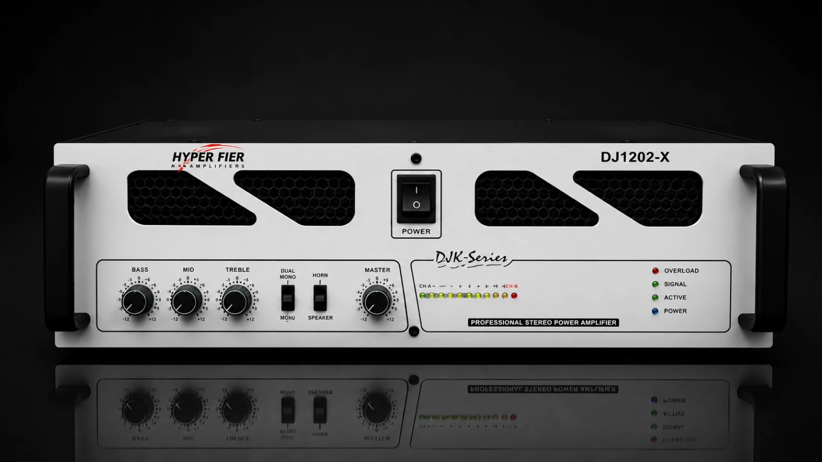 HYPERFIER DJ 1202-X AUDIO POWER AMPLIFIER